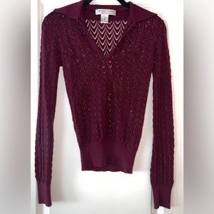 TRINA TIURK Las Angeles Knit Blouse Sz.M